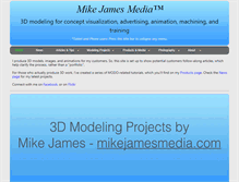 Tablet Screenshot of mikejamesmedia.com